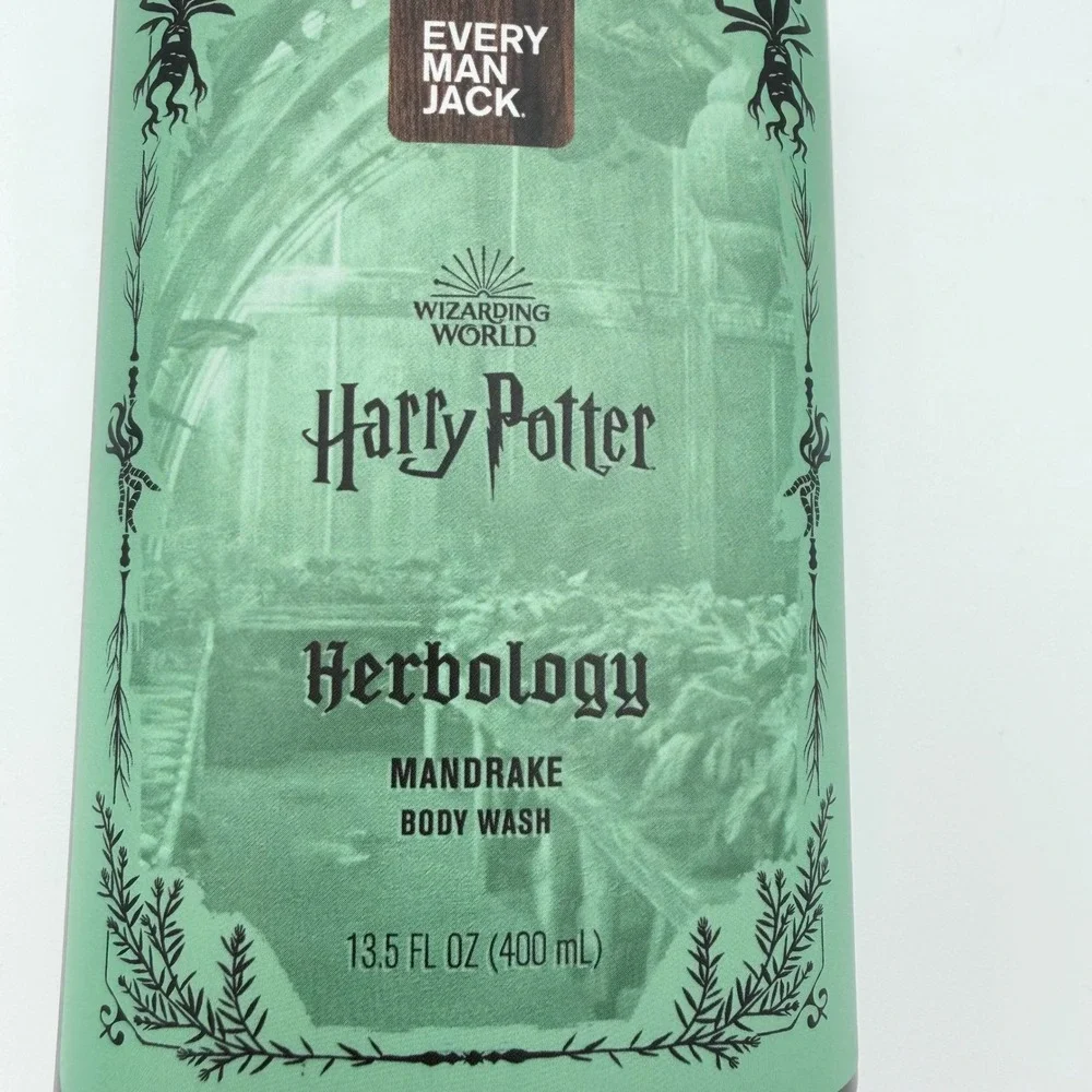 Every Man Jack Body Wash 13.5oz Green Harry Potter Herbology Mandrake NEW‎